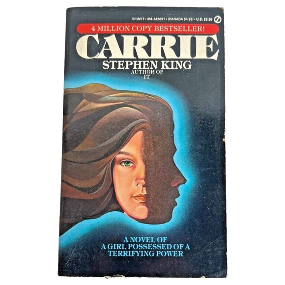 Other - Carrie by Stephen King 1975 First Signet Print Paperback 50th Print Horror Novel